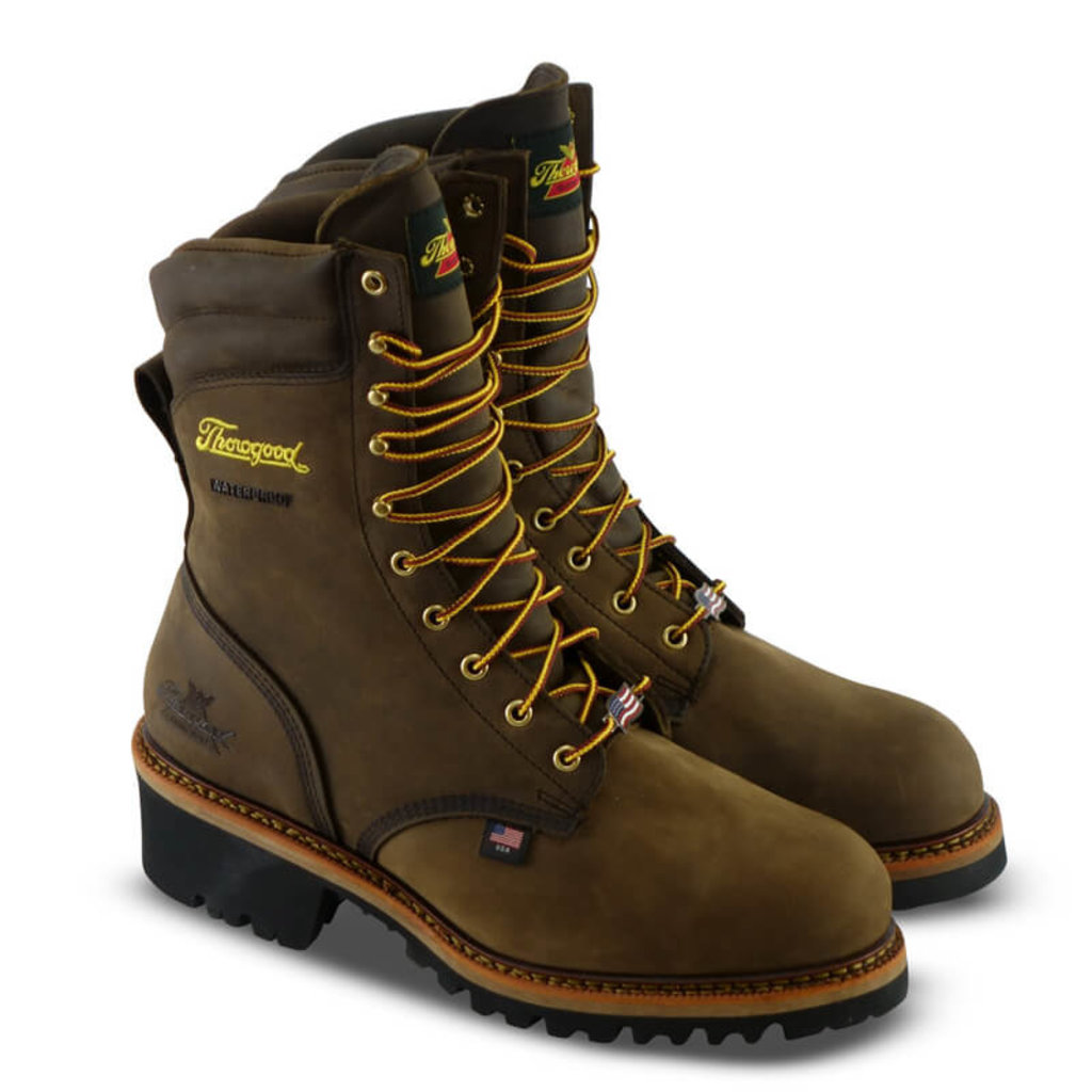 Thorogood 804-3555 -Thorogood Men's 9-Inch USA Logger Series Safety Toe Boots