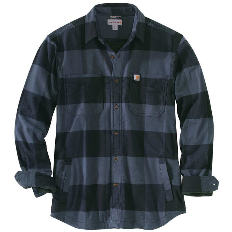 Carhartt Rugged Flex® Hamilton Fleece Lined Plaid Long Sleeve Shirt 103315 - CLOSEOUT
