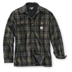 Carhartt Carhartt  Hubbard Sherpa Lined Plaid Long Sleeve Shirt Jac - 101752 -CLOSEOUT