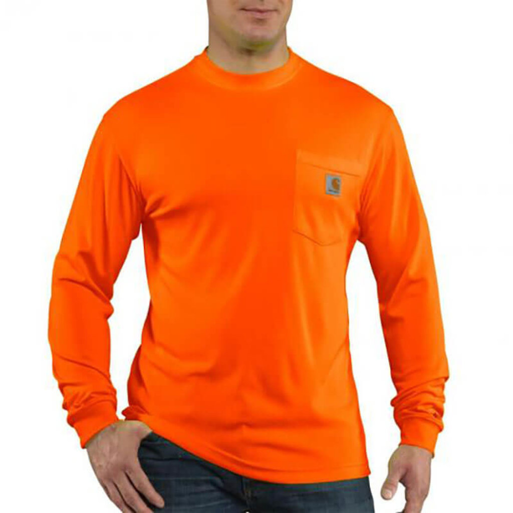 Carhartt 100494 - Carhartt Men's  High-Visibility Force Color Enhanced Long-Sleeve T-Shirt