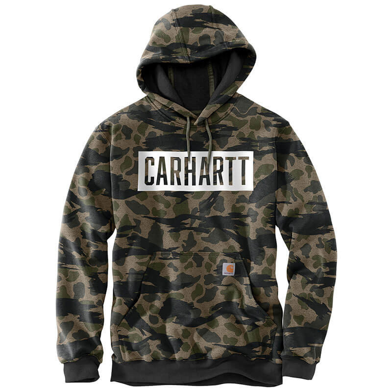 Carhartt 105061 - Loose Fit Midweight Hooded Camo Sweatshirt