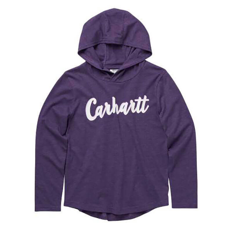 Carhartt CA9830 - Carhartt Kid's Long-Sleeve Heather Hooded Graphic T-Shirt