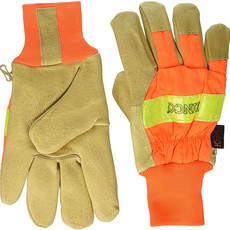 Kinco 1938 - Kinco High Visibility Lined Pigskin Safety Cuff Gloves