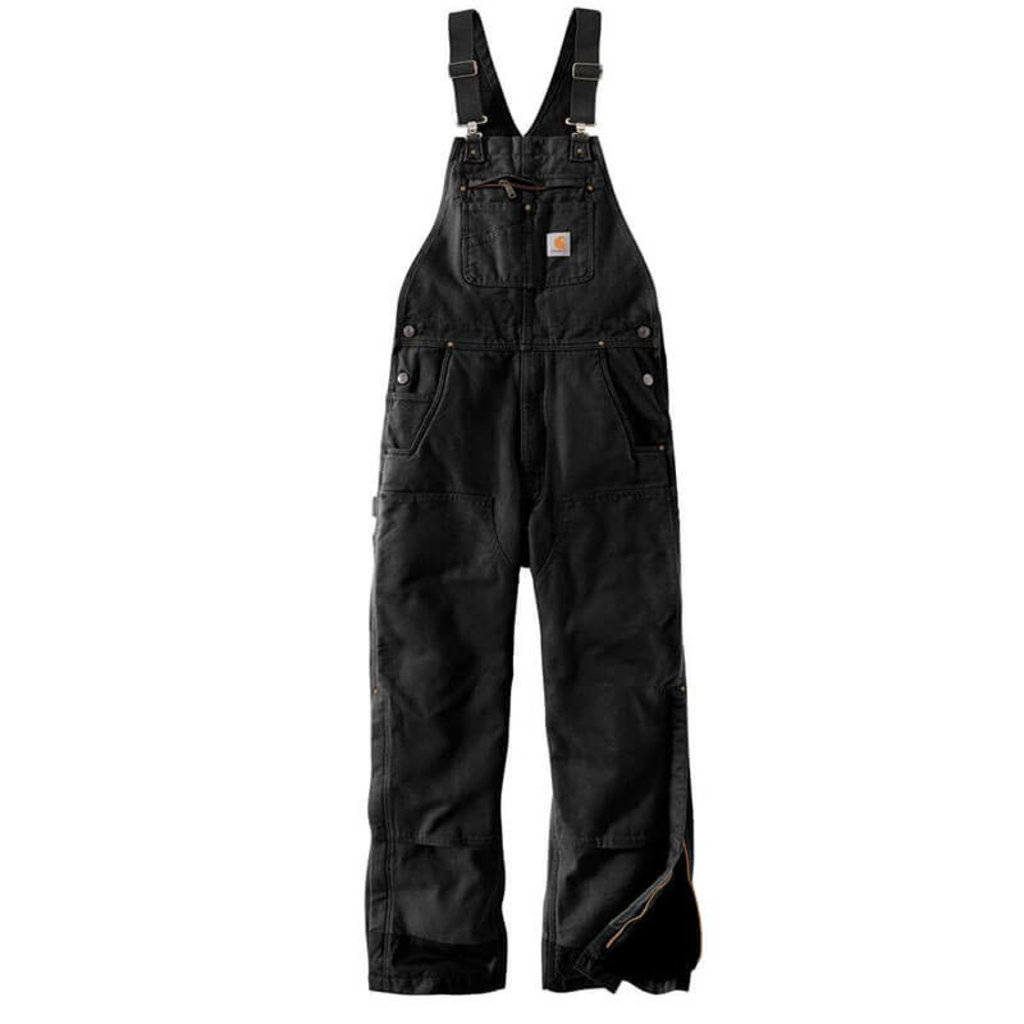 Carhartt 104031 - Carhartt Men's  Loose Fit Washed Duck Insulated Bib Overalls