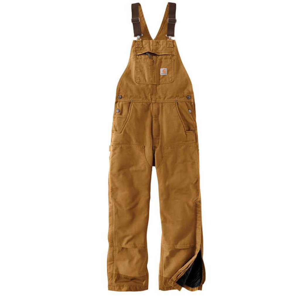 104031 - Carhartt Men's Loose Fit Washed Duck Insulated Bib