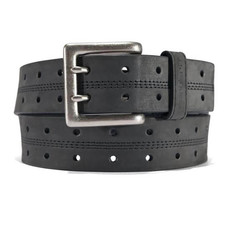 Carhartt Carhartt Men's Saddle Leather Double Prong Perforated Belt