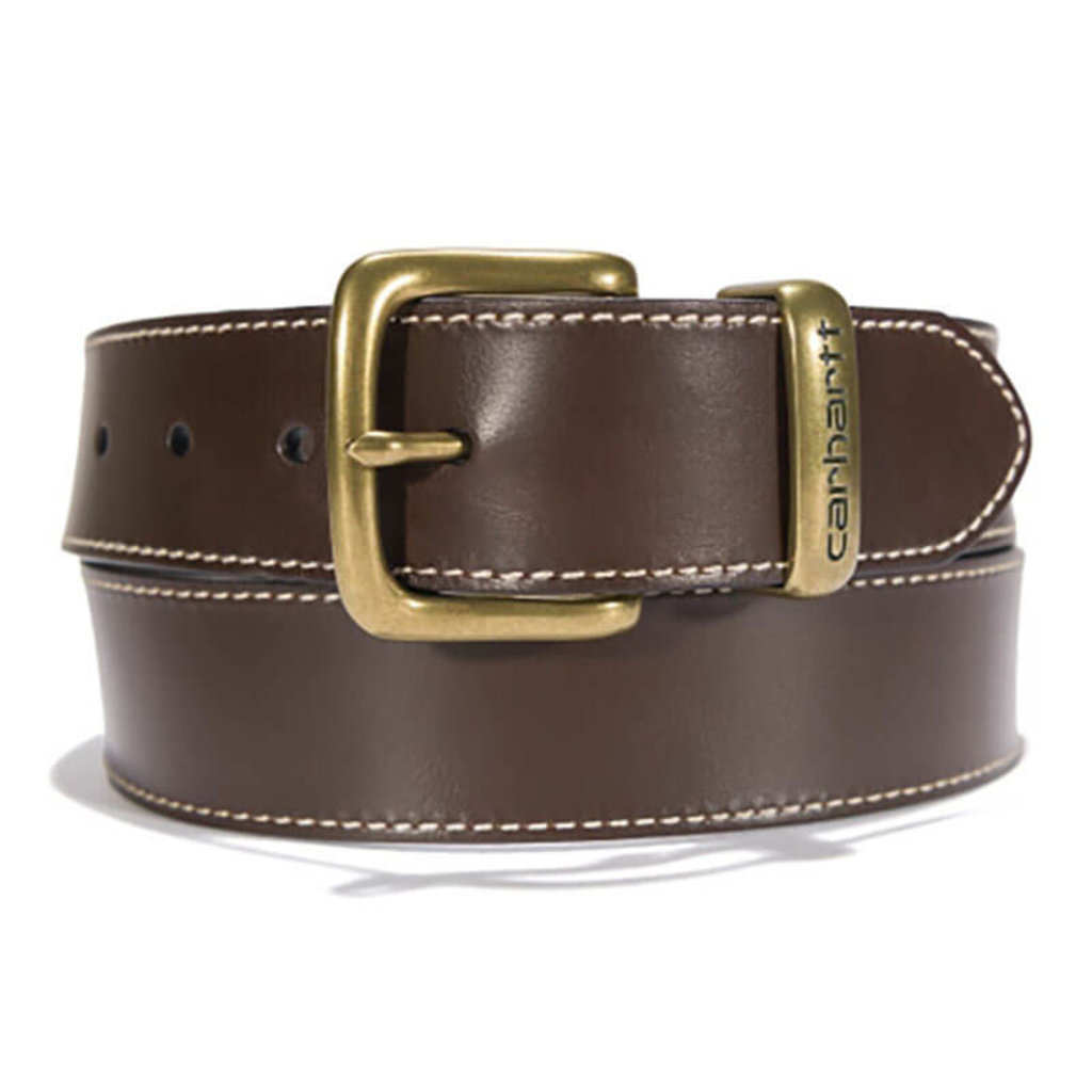 Carhartt Men's Bridle Leather Debossed Metal Keeper Belt - Great Lakes ...