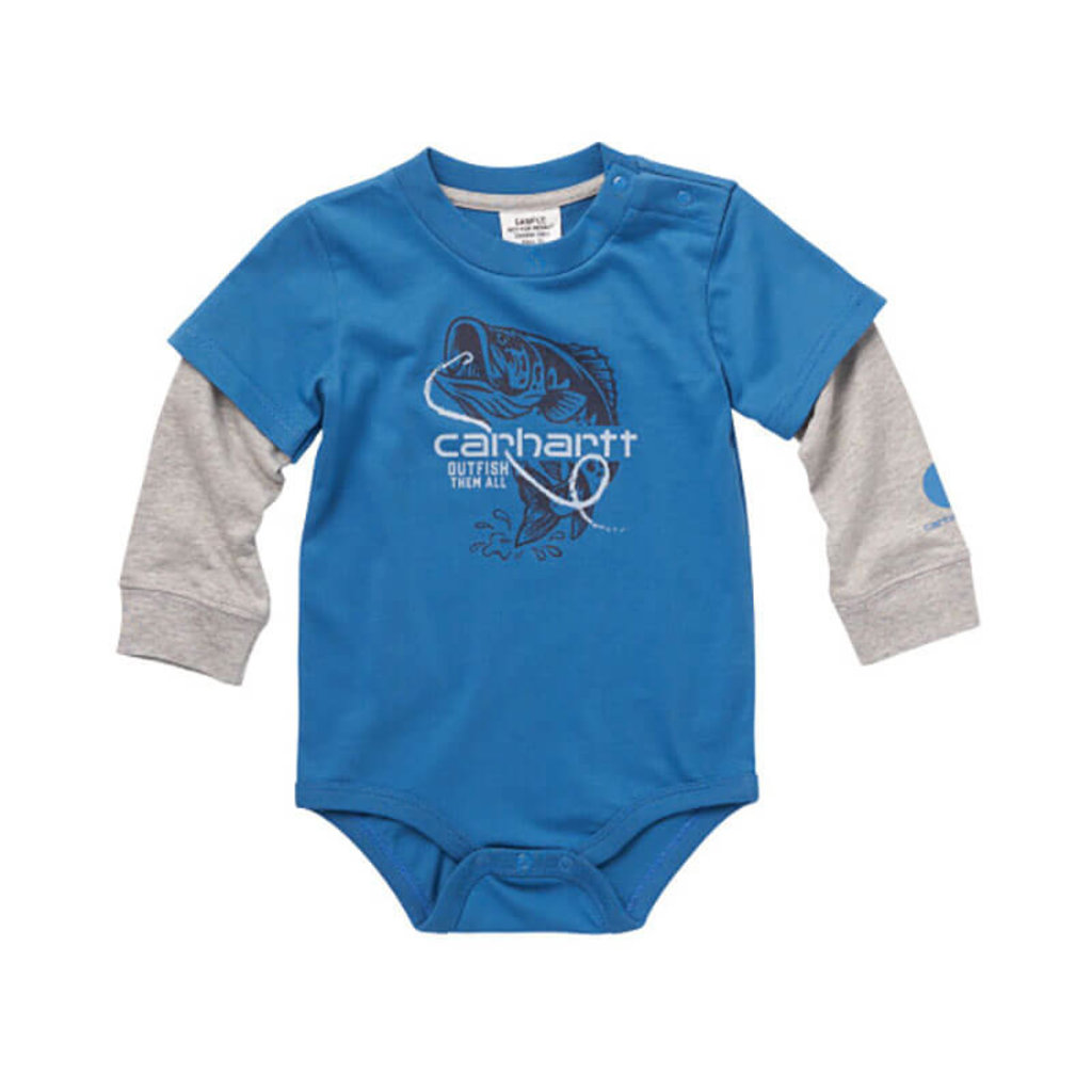 Carhartt baby-boys Knit Long Sleeve Crewneck Bodysuit Carhartt baby-boys Knit Long Sleeve Crewneck Bodysuit