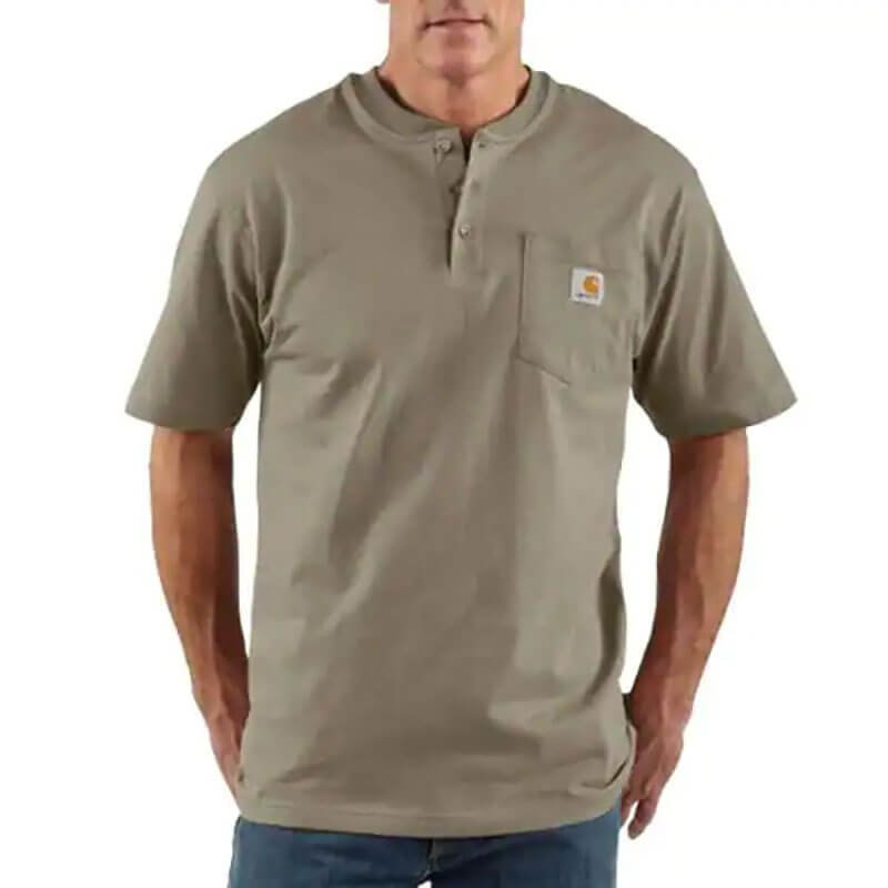 Carhartt K84 - Carhartt Men's Loose Fit Heavyweight Short-Sleeve Pocket Henley T-Shirt