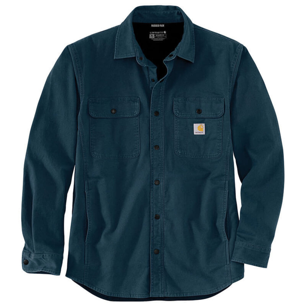 Carhartt 105419 - Carhartt Men's Rugged Flex Relaxed Fit Canvas Fleece Lined Shirt Jac