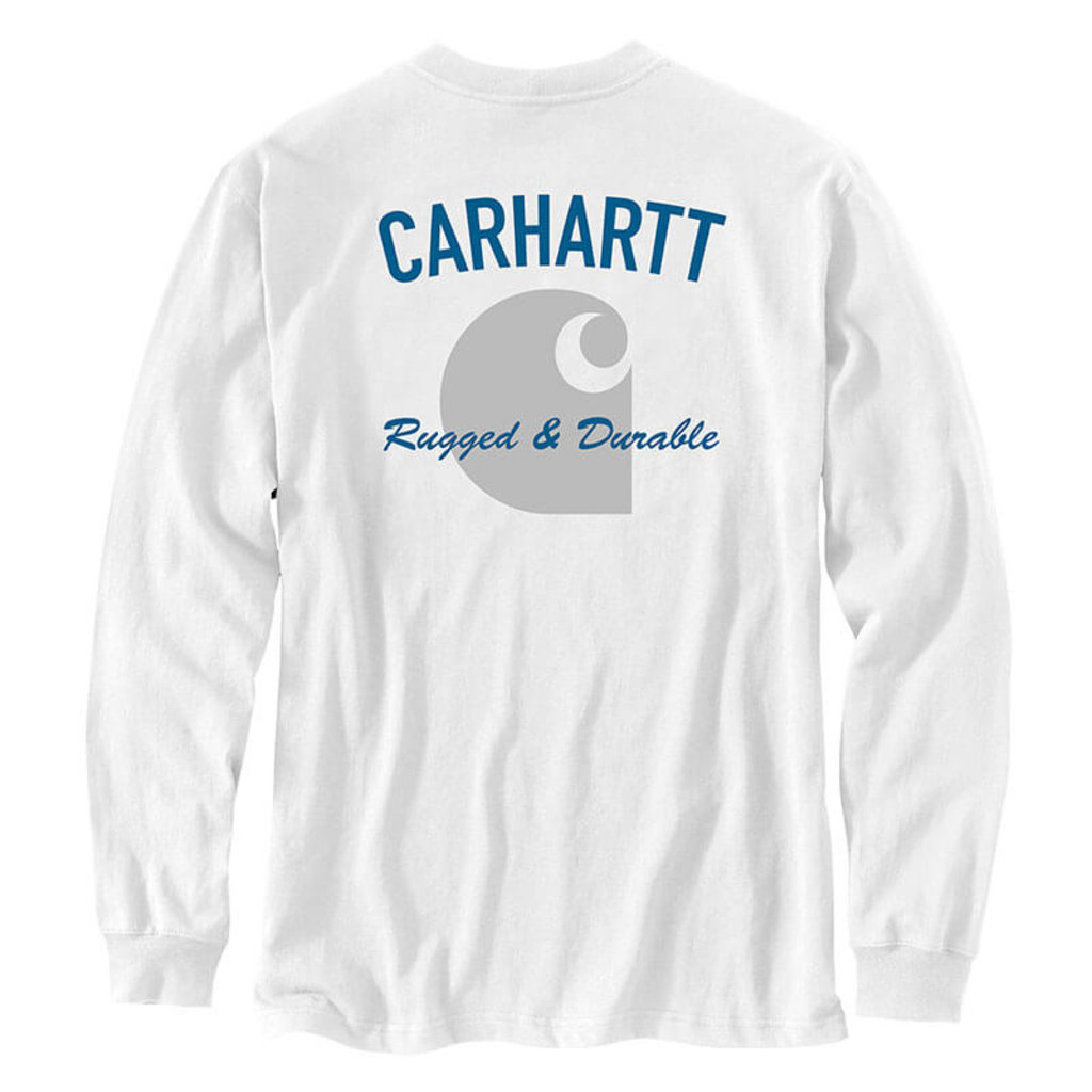 Carhartt 105428 - Carhartt Men's Relaxed Fit Heavyweight Long Sleeve Pocket Durable Graphic T Shirt