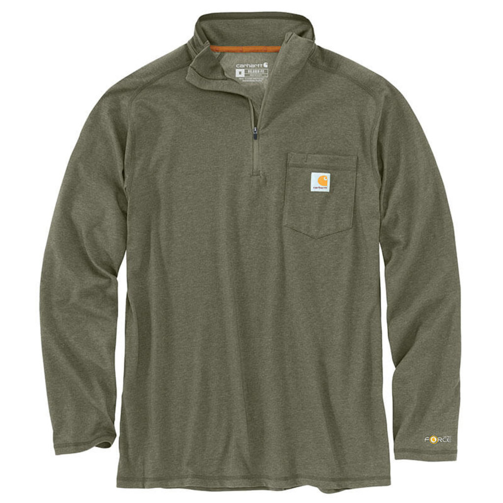 Carhartt 104255 - Force Relaxed Fit Midweight Long-Sleeve Quarter-Zip T-Shirt