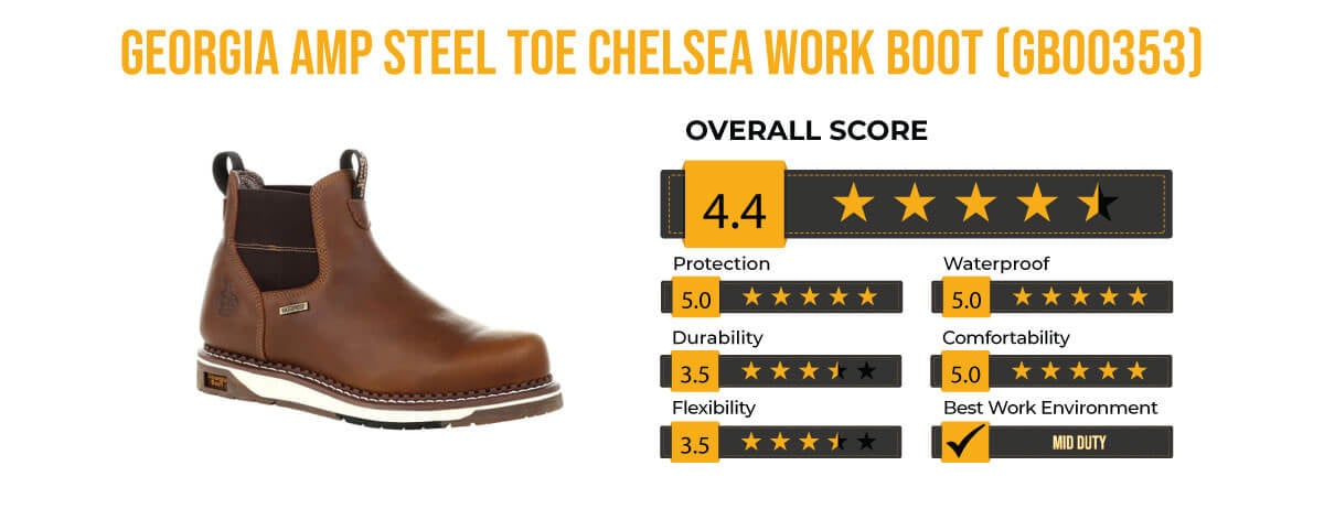 Georgia AMP Steel Toe Chelsea Work Boot GB00353