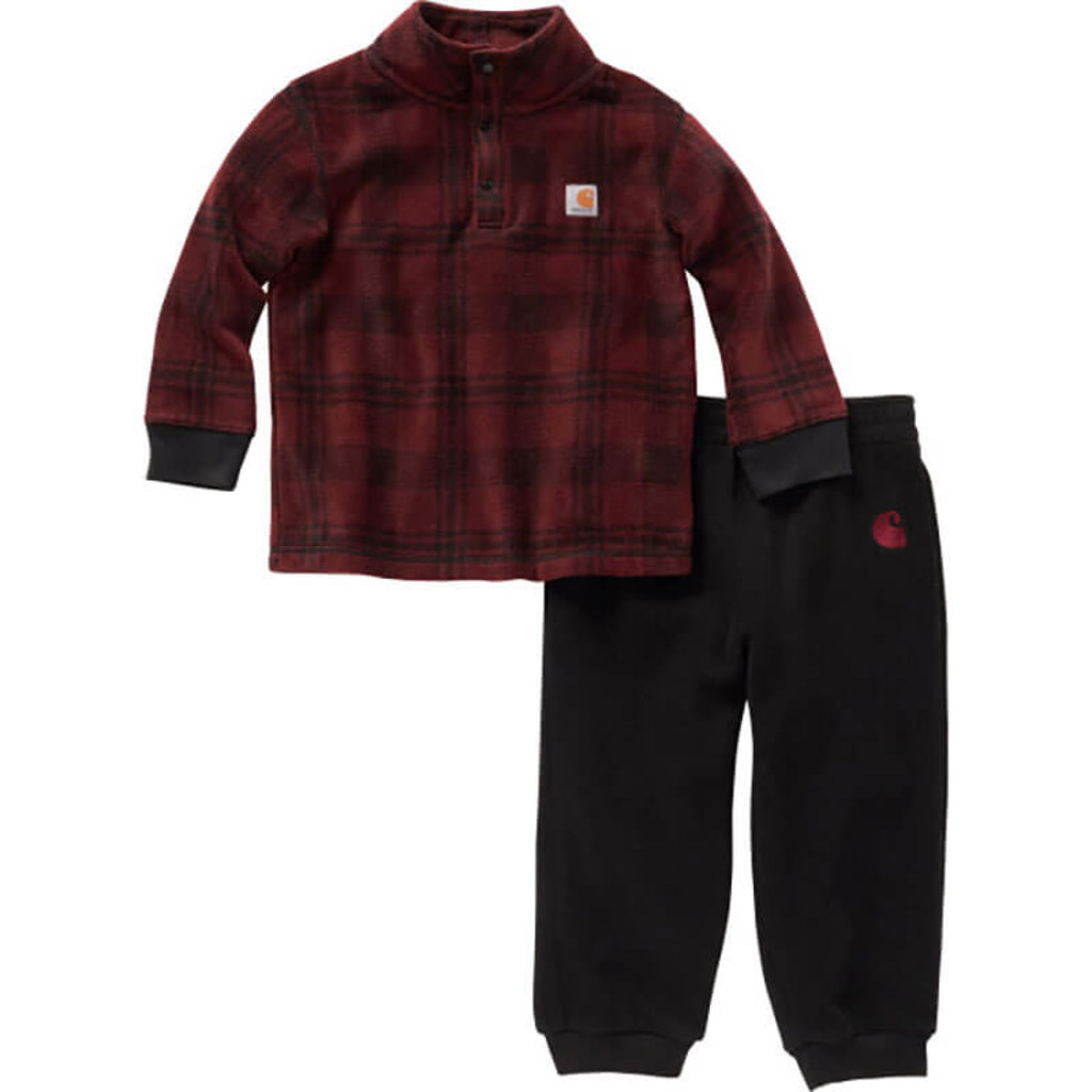 Carhartt CG8835 - Carhartt Kid's Long Sleeve Fleece Sweatshirt and Fleece Sweatpant 2PC Set