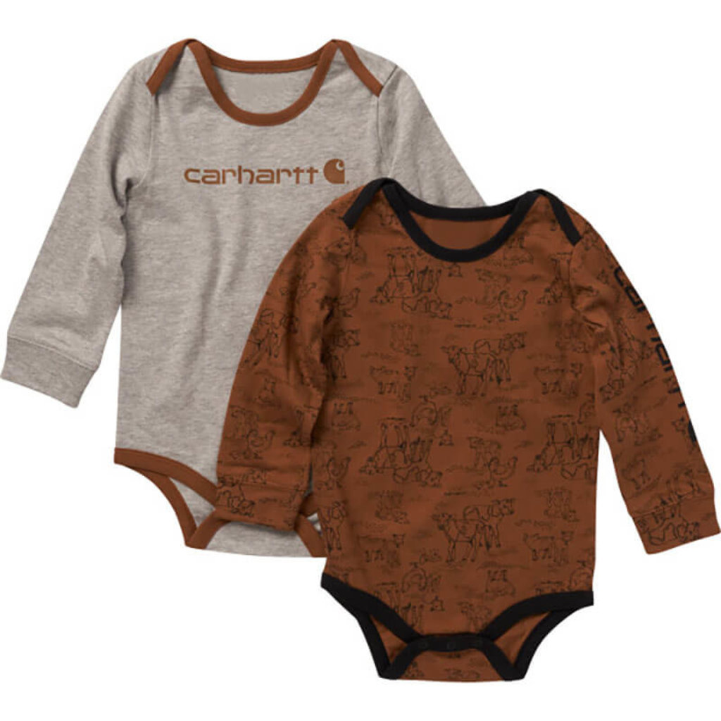 Carhartt CG8828 - Long Sleeve Farm Print Bodysuit 2PC Set