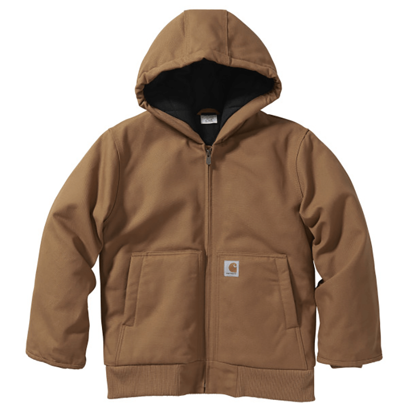 Carhartt CP8545 - Carhartt Kid's Canvas Insulated Hooded Actve Jacket