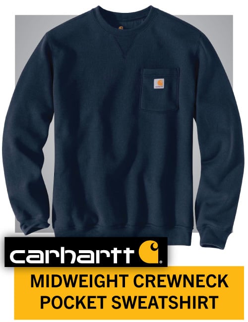 Embroidered Carhartt Midweight Crew Neck Sweatshirt