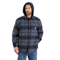 Carhartt 105621 - Carhartt Men's Rugged Flex Relaxed Fit Flannel Fleece Lined Hooded Shirt Jac