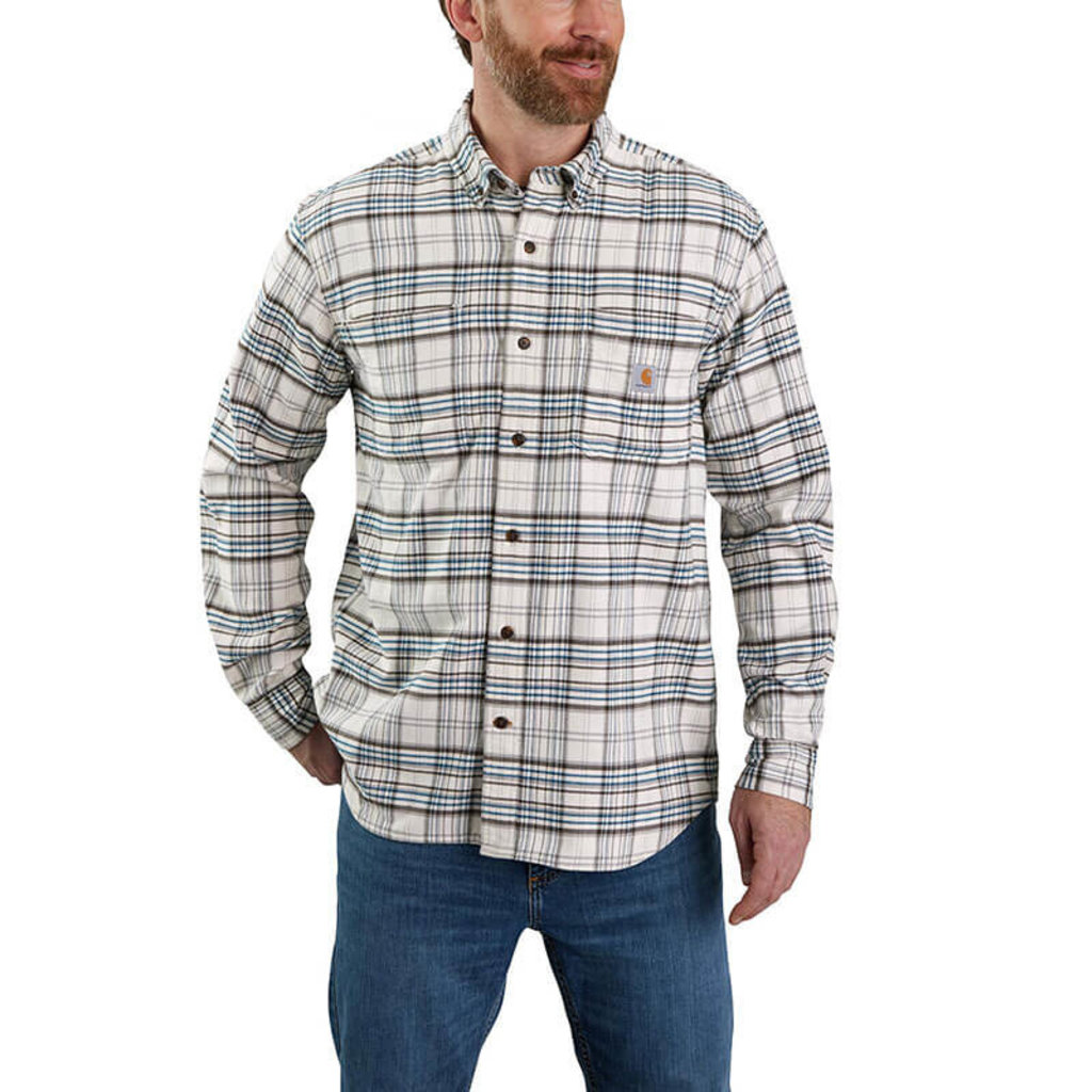 Carhartt 105432 - Carhartt Men's Rugged Flex Relaxed Fit Midweight Flannel Long Sleeve Plaid Shirt