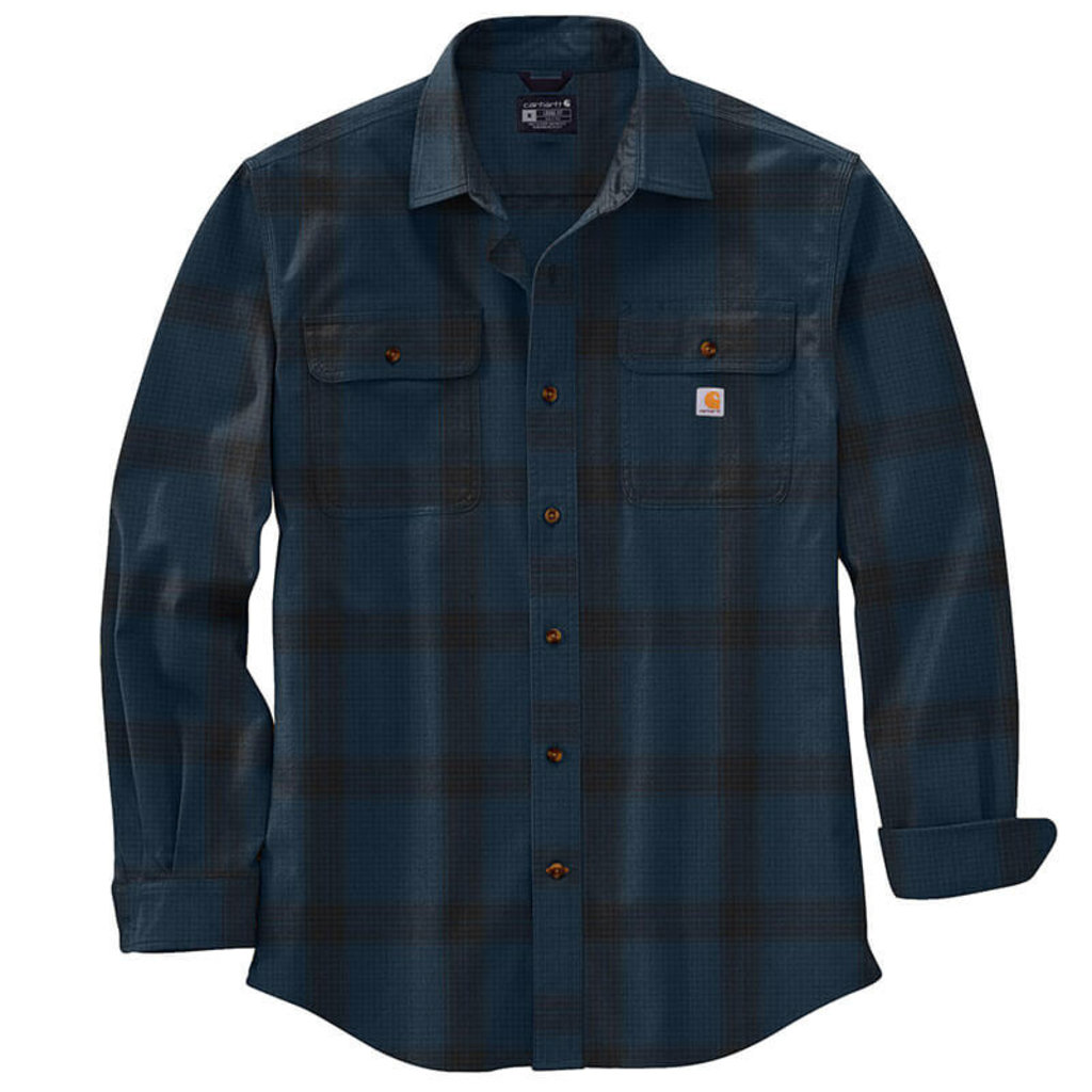 Carhartt 105439 - Loose Fit Heavyweight Flannel Long-Sleeve Plaid Shirt