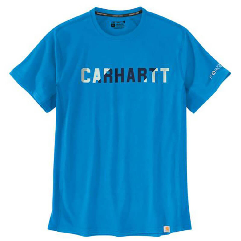 Carhartt 105203 - Carhartt Men's Force Relaxed Fit Midweight Short-Sleeve Block Logo Graphic T-Shirt