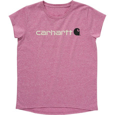 Carhartt CA9945 - Carhartt Girls Short-Sleeve Core Logo T-Shirt