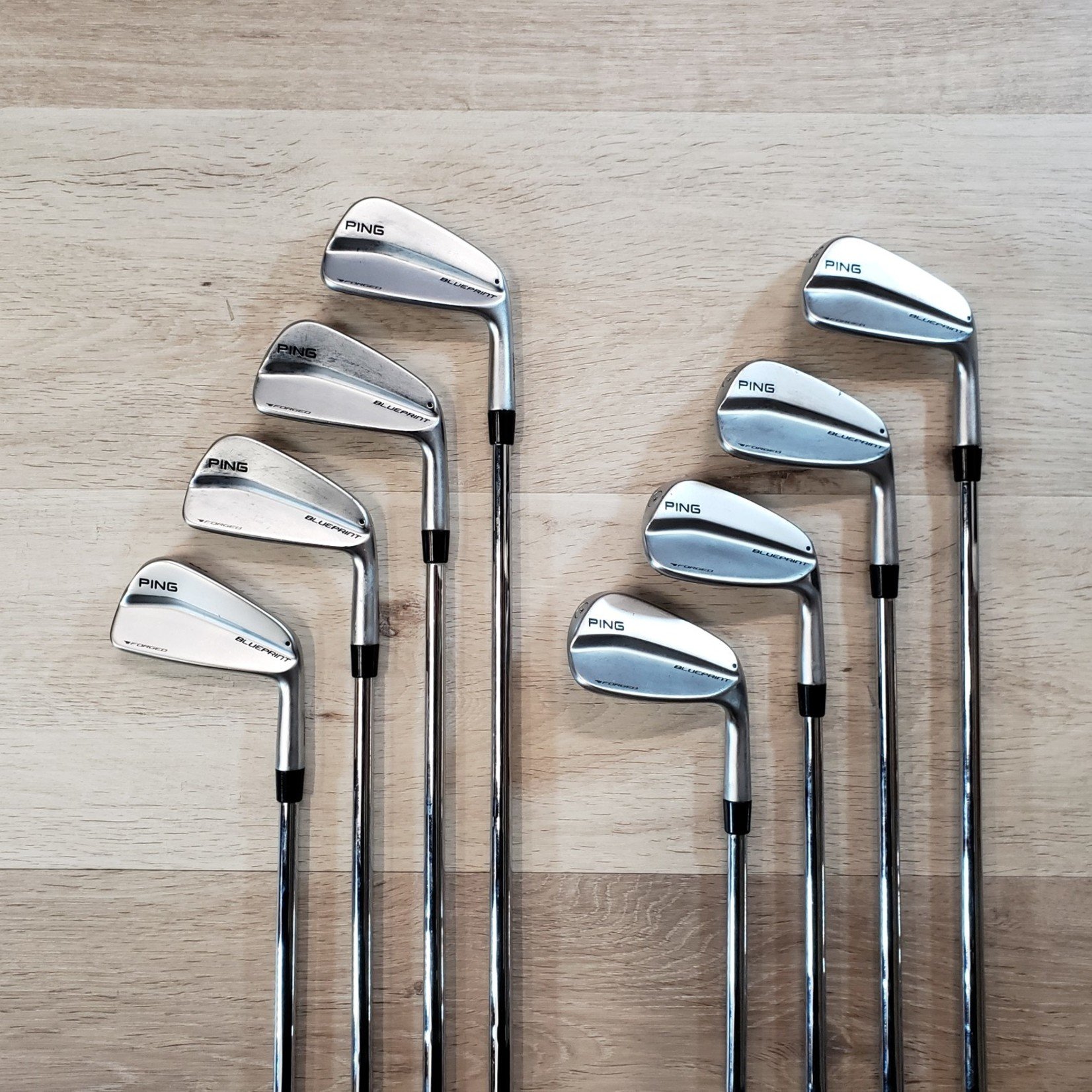 Demo) Ping Blueprint Forged 3-PW Iron Set KBS $ Taper 130g X-Stiff