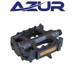 Azur Azur Bicycle Pedal Toe Clip Compatible - Reflectors - Grip - 9/16"