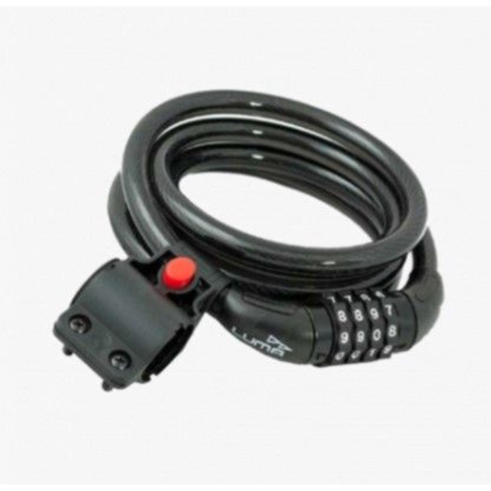 Incomex Trading Pty Ltd Luma Bike/Cycling Lock With Bracket - Combination Lock - 15mm X 1500mm - Black