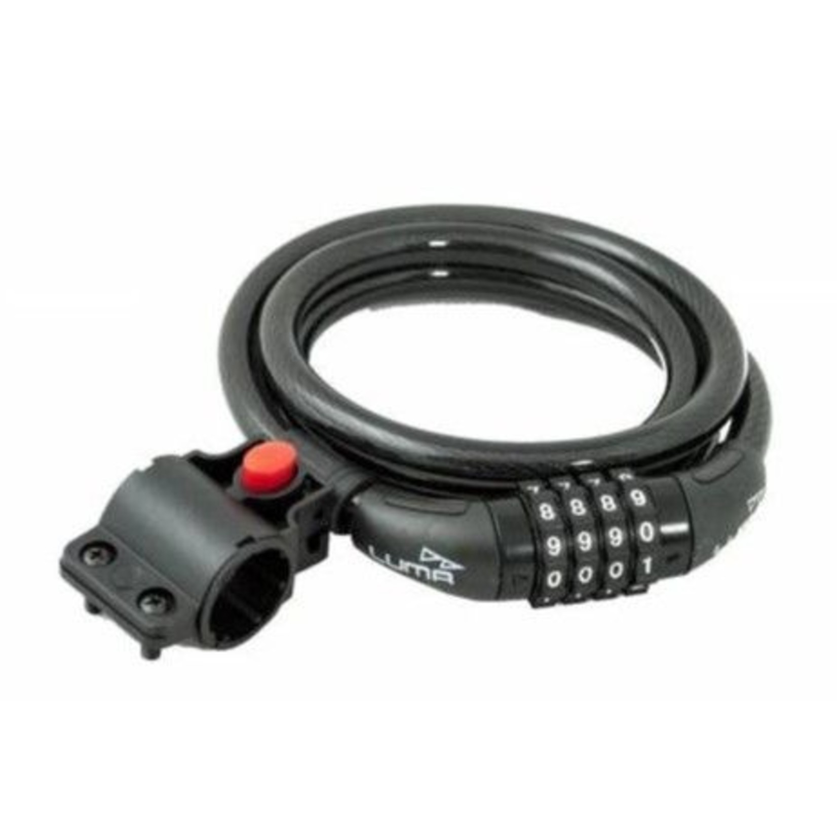 Incomex Trading Pty Ltd Luma Bike/Cycling Lock With Bracket Combination Resettable - 12mm X 1800mm