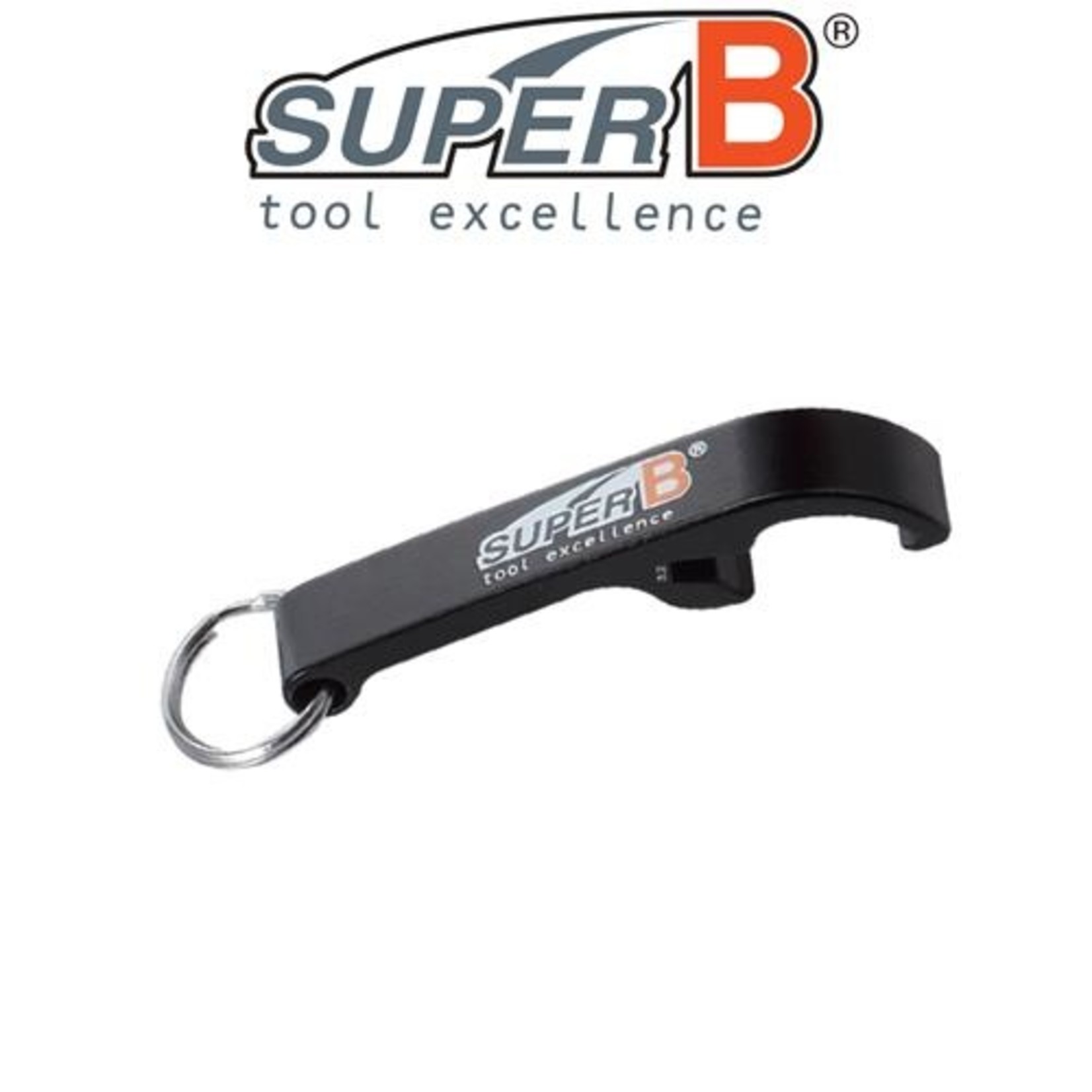 Bikecorp (The Bicycle Corporation Pty. Ltd. SuperB Spoke Wrench Bottle Opener Key Ring - 3.2mm - TB5526