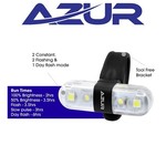 Azur Azur Bike/Cycling Front Light - USB Nano 60 Lumens Head Light - "Special"
