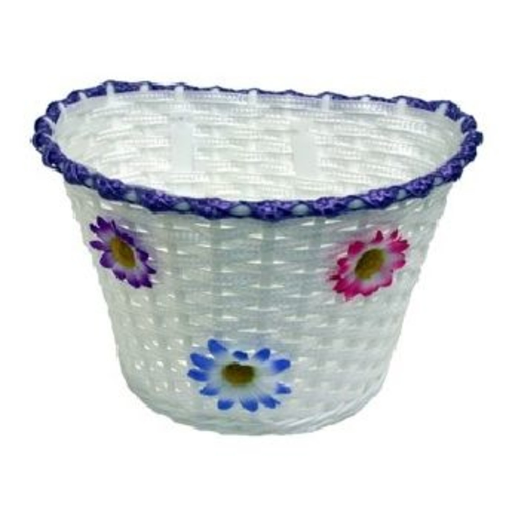 Incomex Trading Pty Ltd Flinger Bicycle Plastic - Basket Kids White Women With Lilac/Purple Strip