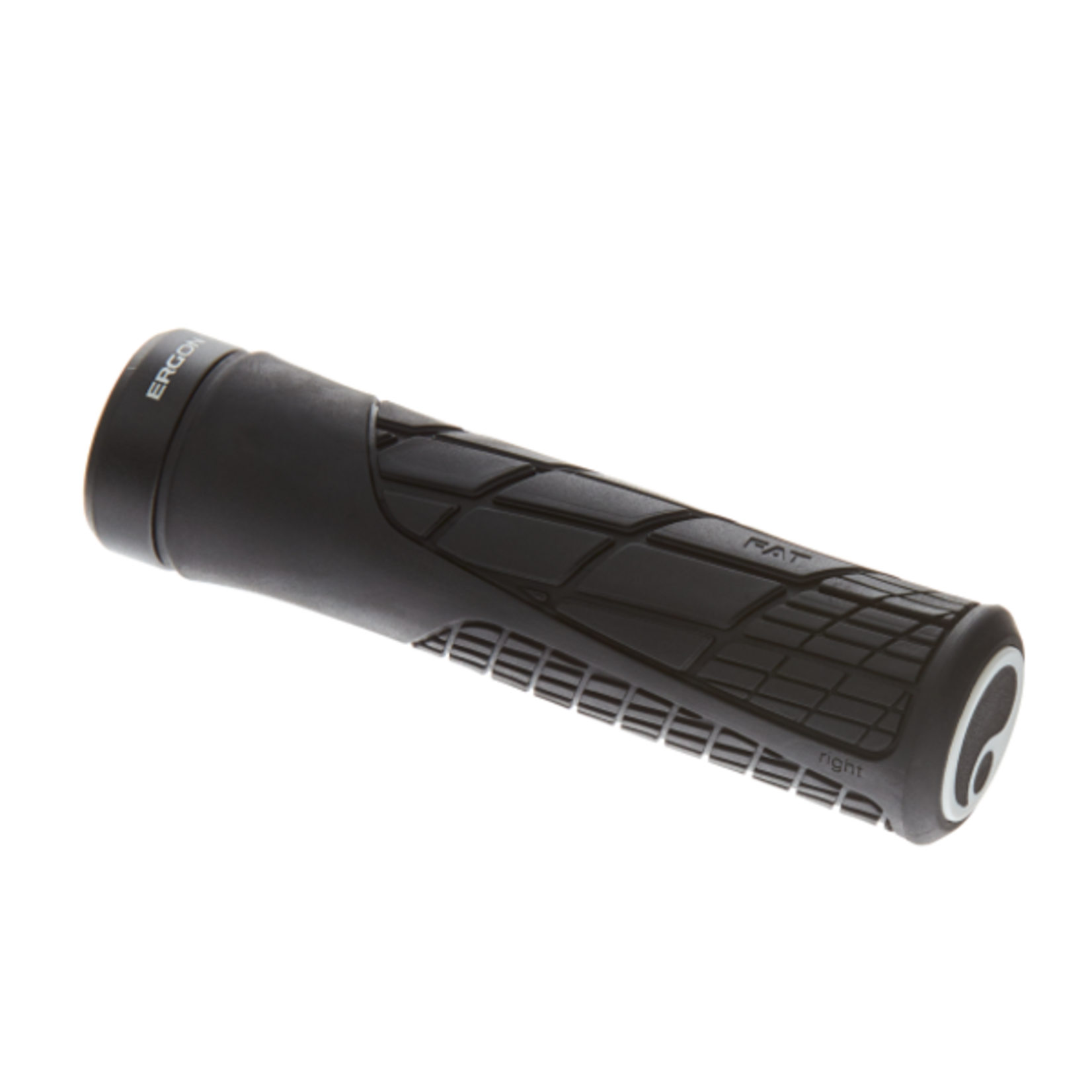 Ergon Ergon Handlebar Grip GA2 - Fat Black Rubber, Aluminium- Diameter 33 mm