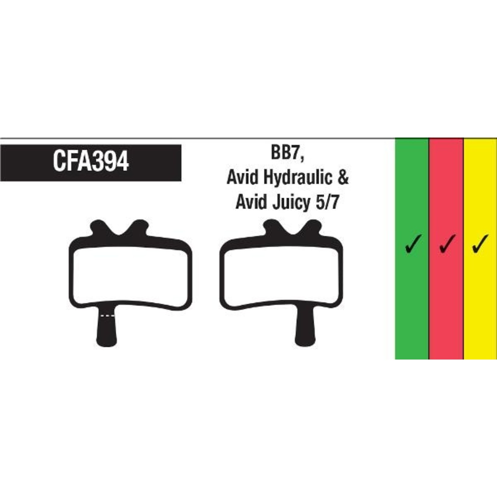 EBC EBC Disc Brake Pads - AVID BB7 - AVID Hydraulic - AVID Juicy 5/7 - Green Organic