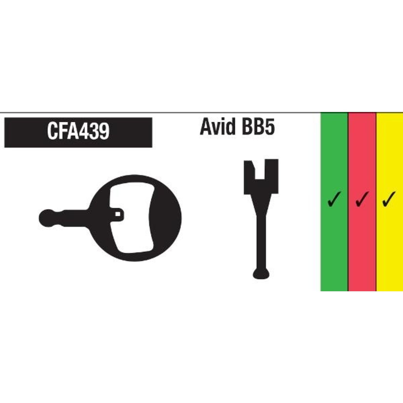 EBC EBC Disc Brake Pad - AVID Ball Bearing BB5 - Gold Sintered Compound