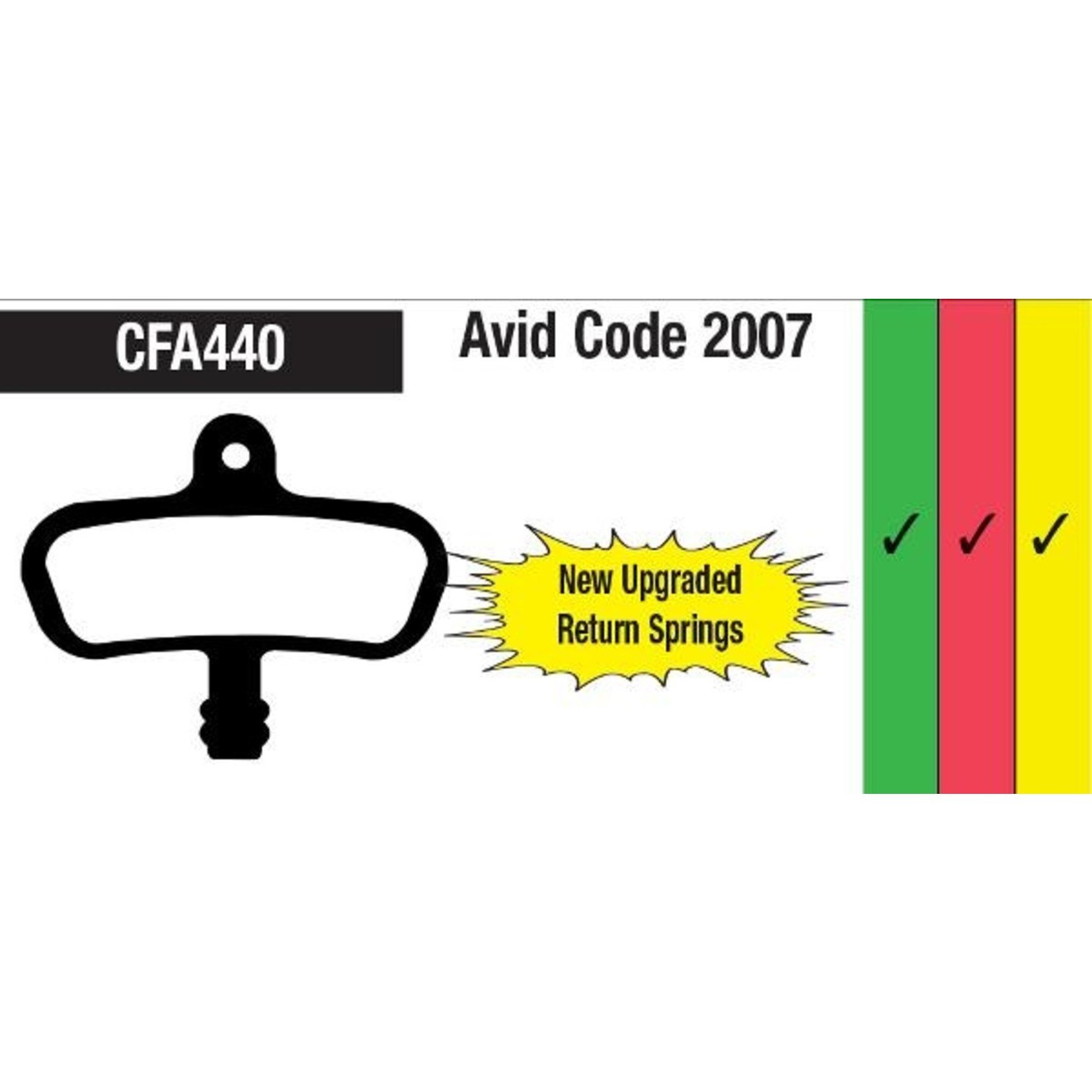 EBC EBC Brake Pad - 440R AVID Code 2007 - Red Downhill Compound