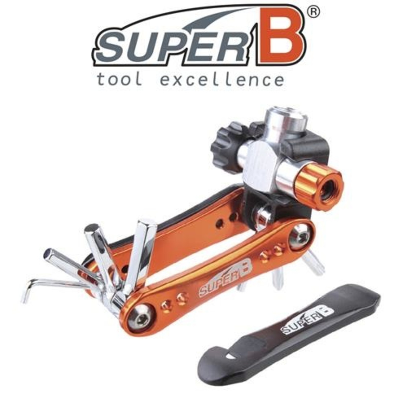 Super B SuperB 10 In 1 Folding Tool - Aluminium Bike Tool - TBFD60
