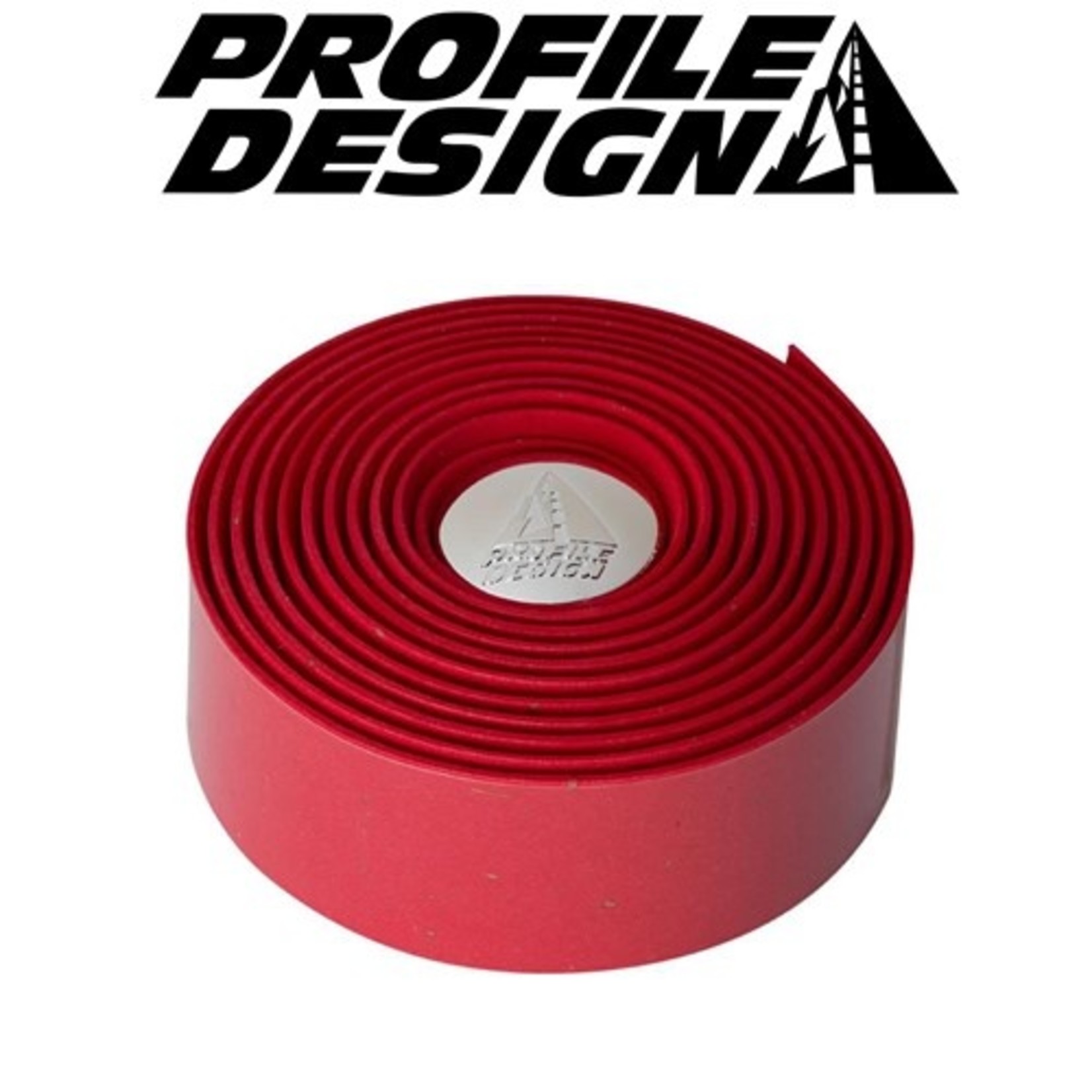 Profile Profile Design Cork Synthetic Handlebar Tape - Red