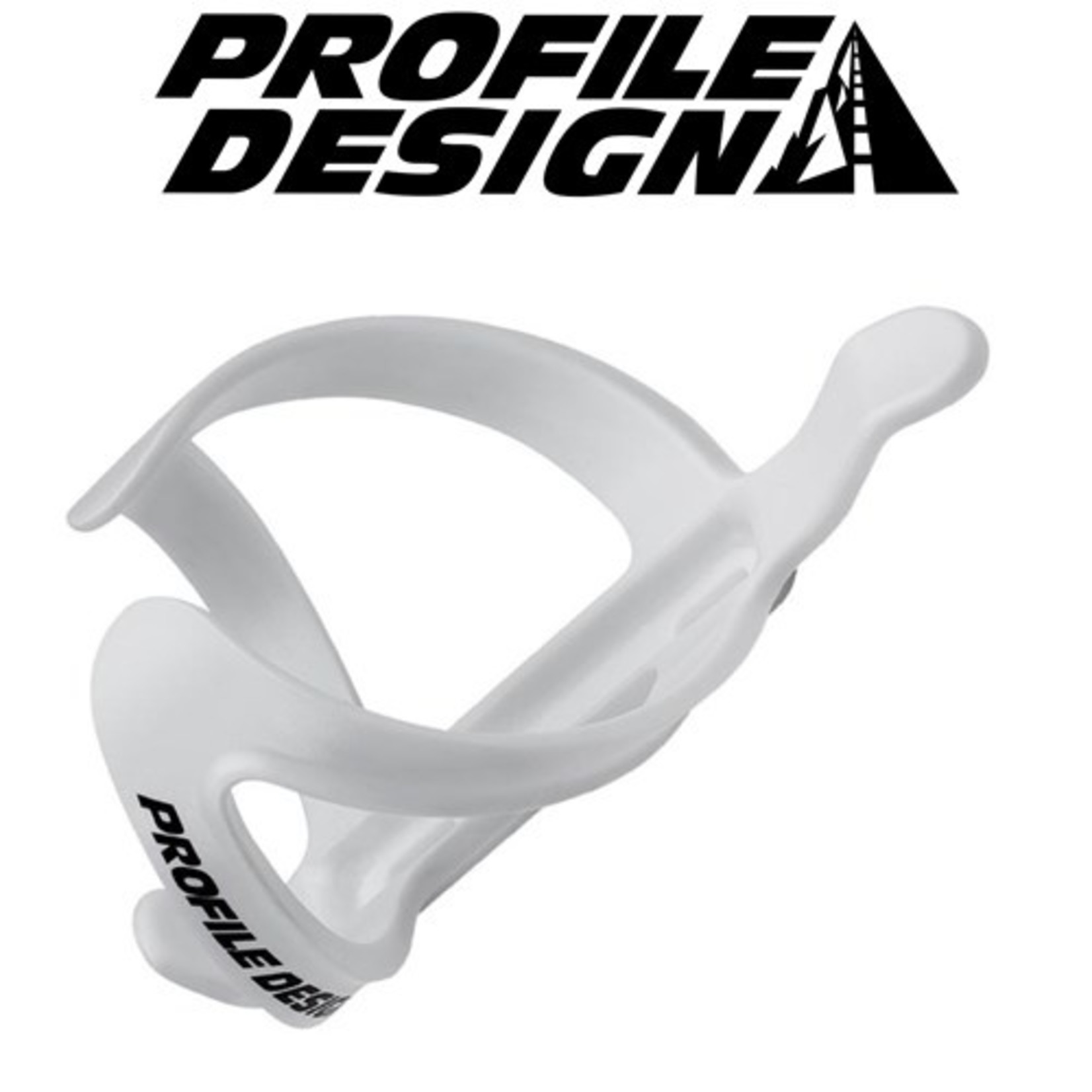 Profile Profile Design Lightweight - Snug-Fit Water Bottle Cage - Stryke Kage - White