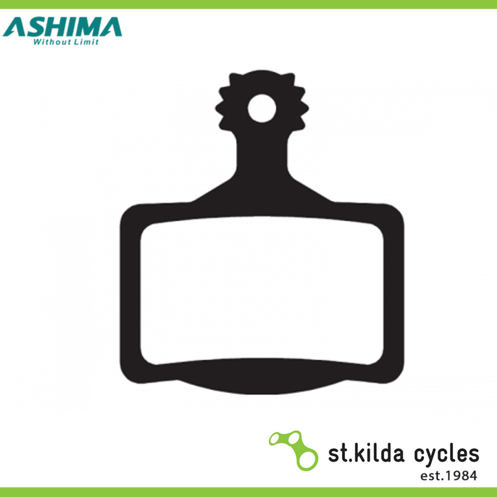 Ashima Ashima Disc Brake Pads - Semi Metallic - For Magura MT(2/4/6/8) & Campy Road