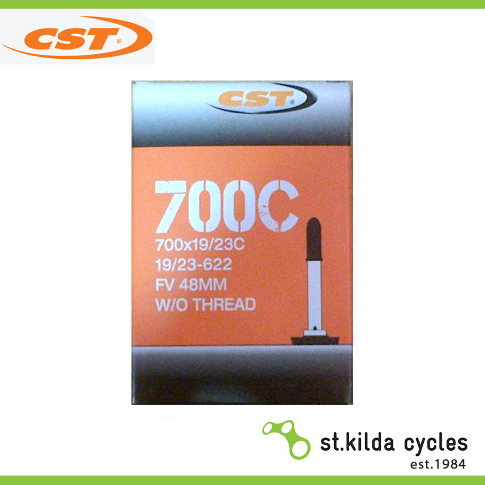 CST CST Bike Tube - 26 X 1.25/1.5 - Schrader Valve 48mm - Pair Black