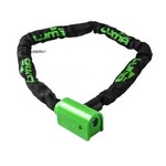 Luma Luma Bike/Cycling Lock - Key Lock Chain With Cover - 5mm X 1000mm With Green