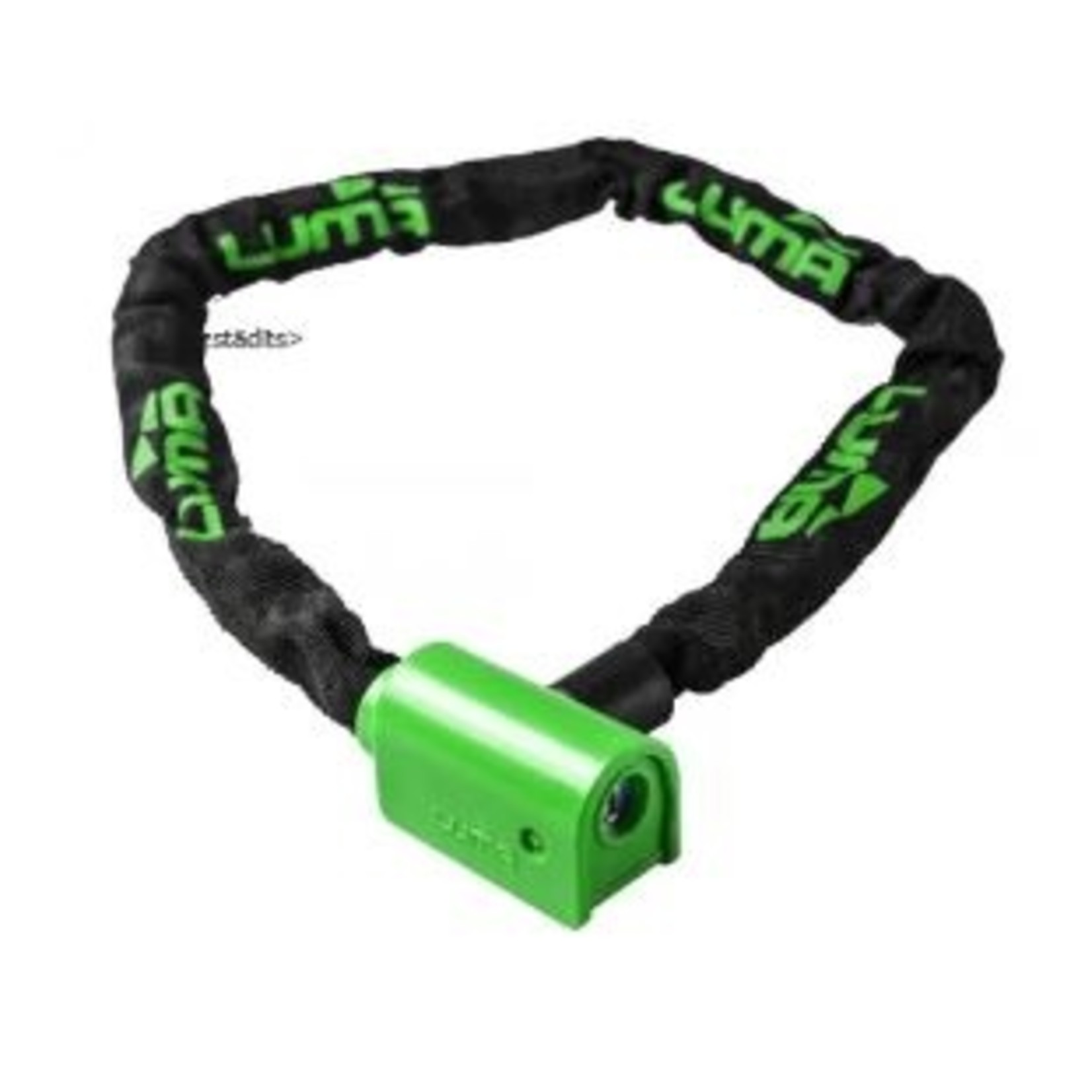 Luma Luma Bike/Cycling Lock - Key Lock Chain With Cover - 5mm X 1000mm With Green