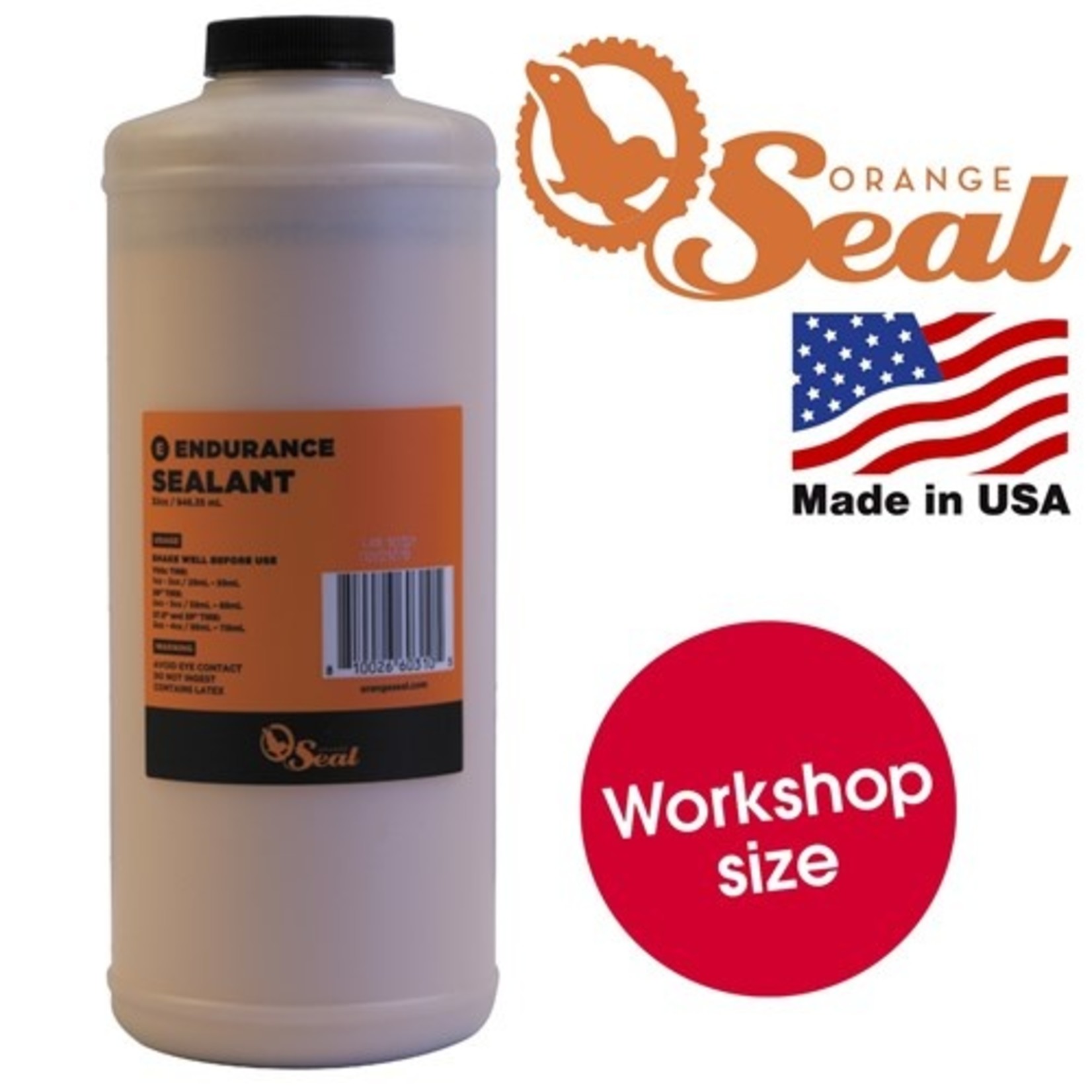 Orange Seal Endurance Tubeless Tyre Sealant - 946ml (32Oz) Bottle Refill