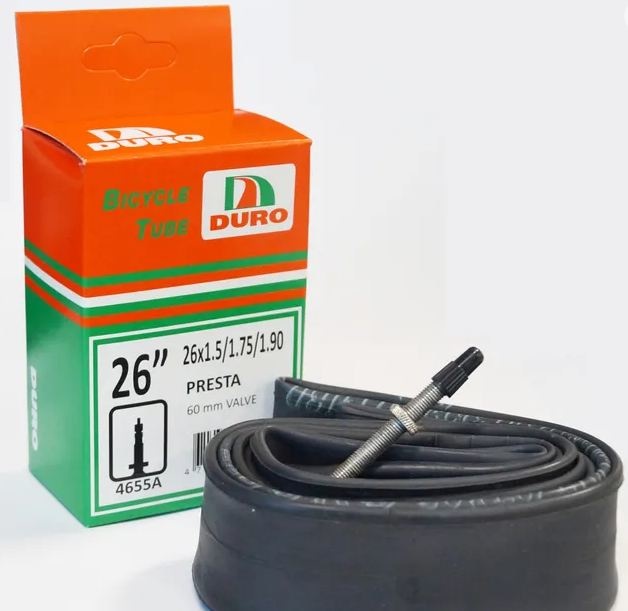 Duro Bicycle Tube 26 x 1.50 1.75 1.90 F V 60mm Pair St Kilda Cycles