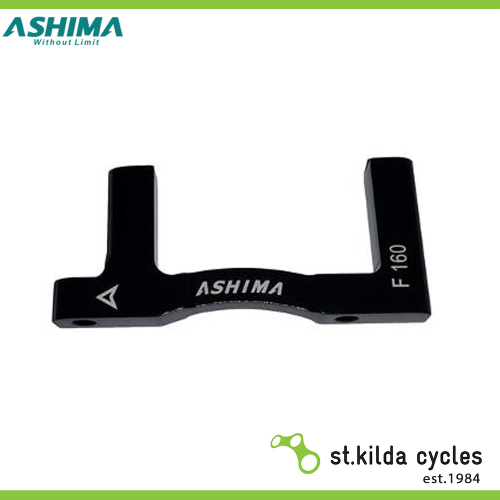 Ashima Ashima Rotor Adaptor - Transforms PM Caliper Into FM Fork For Front - OD-160mm