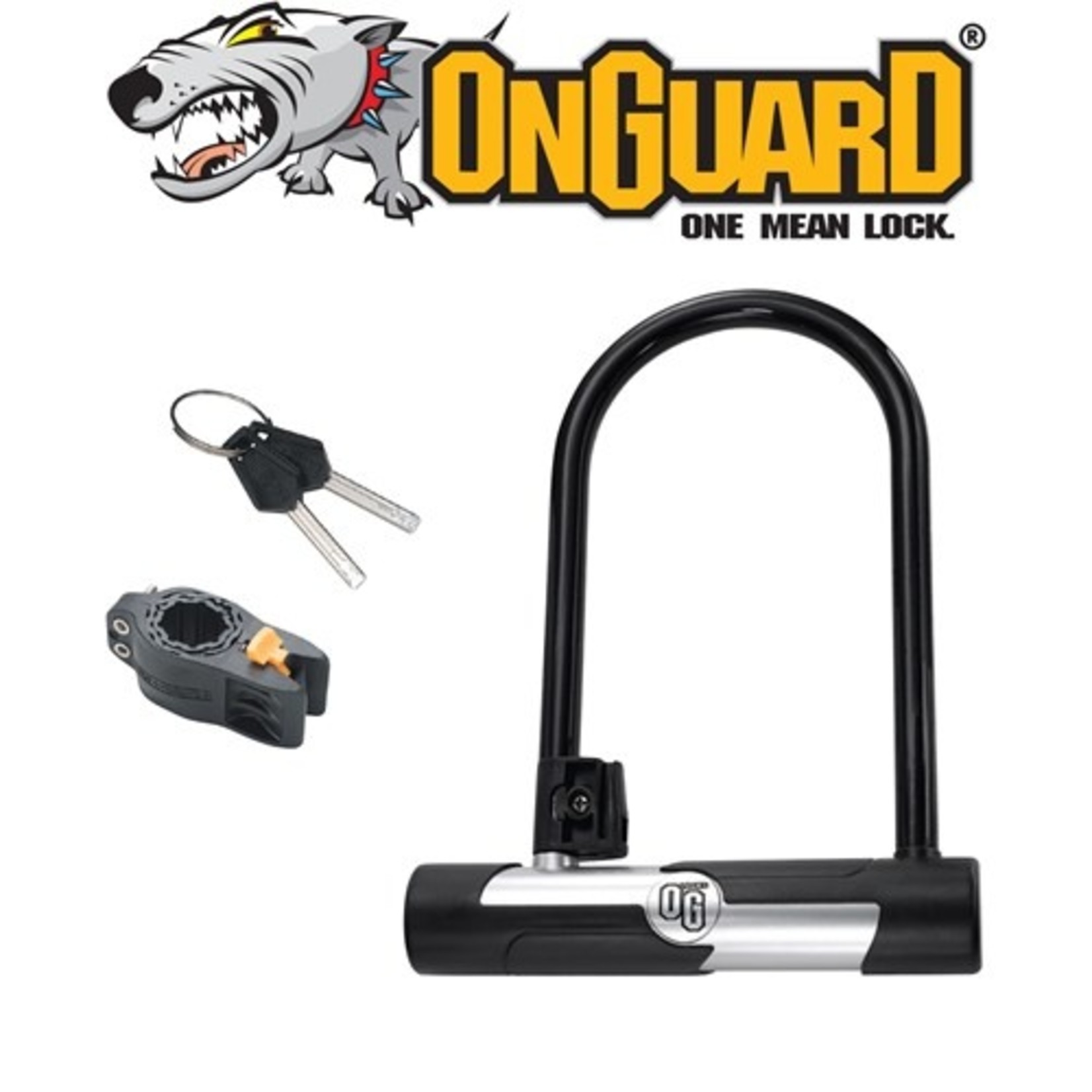 On Goard Onguard Bike/Cycling U-Lock 5816 - 10.6cm X 20cm Material Steel