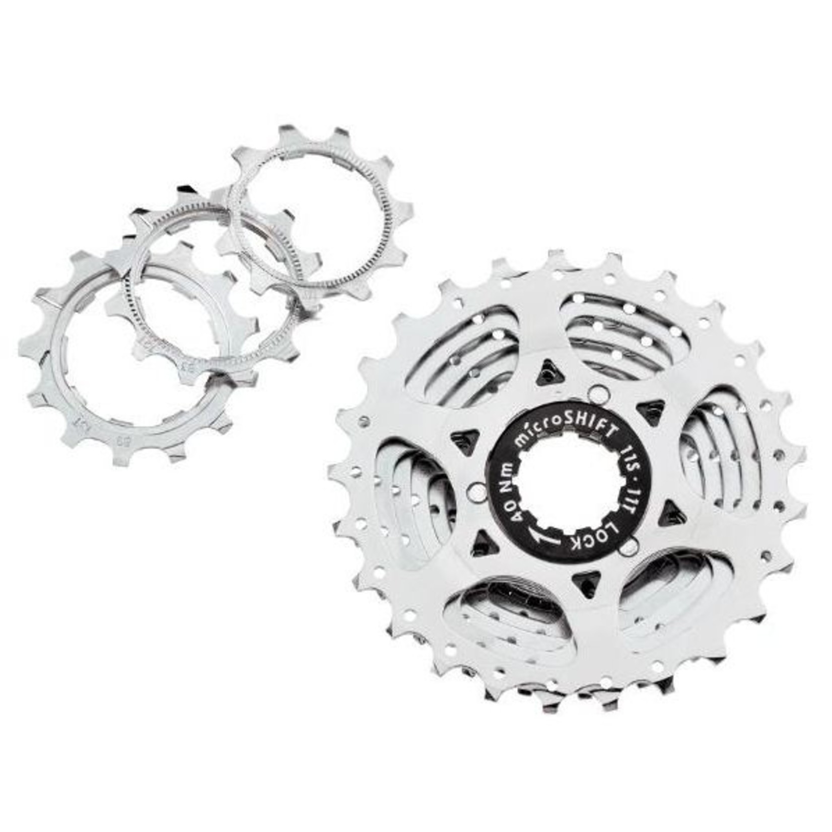 Microshift Microshift Bicycle Cassette Centos 11 CS-H1100 - 11 Speed - 11-28T - Silver