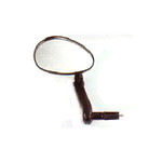 Pro Series Pro-Series Mirror Convex Oblong, Bar End, Fits 15-22mm ID, ideal for R/H or L/H